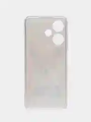 Оранжевый чехол на Infinix Hot 30i (Инфиникс Хот 30и) с рисунком, прозрачный