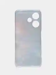 Фиолетовый чехол на Infinix Hot 30i (Инфиникс Хот 30и) с рисунком, прозрачный