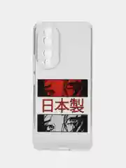 Алый силиконовый чехол на Honor 90 (Хонор 90), прозрачный, с рисунком