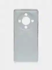 Шоколадный силиконовый чехол на Honor X9B (Хонор X9B), прозрачный, с рисунком, защита камеры