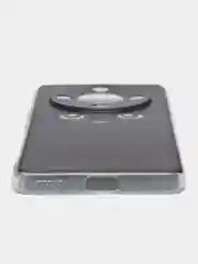Шоколадный силиконовый чехол на Honor X9B (Хонор X9B), прозрачный, с рисунком, защита камеры