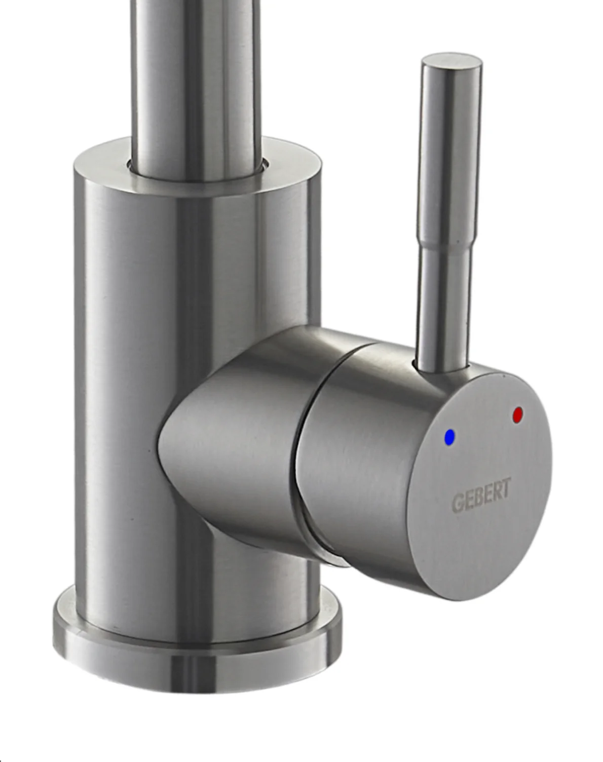 Серый металлик gebert GB14201 LOFT cмеситель для кухни, высокий излив, нержавеющая сталь