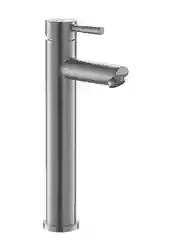 Серый металлик gebert GB11201 LOFT cмеситель для умывальника, высокий излив, на столешницу