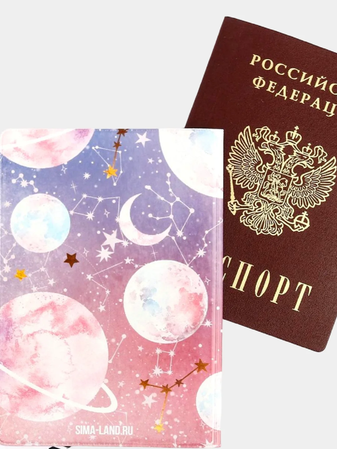 Розовый обложка на паспорт, обложка для паспорта
