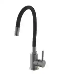 Черный gebert GB14101 LOFT RELEX cмеситель для кухни, высокий гибкий излив, нержавеющая сталь