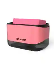 Розовый de.home Диспенсер для моющего средства с губкой, дозатор для жидкого мыла, 300 мл