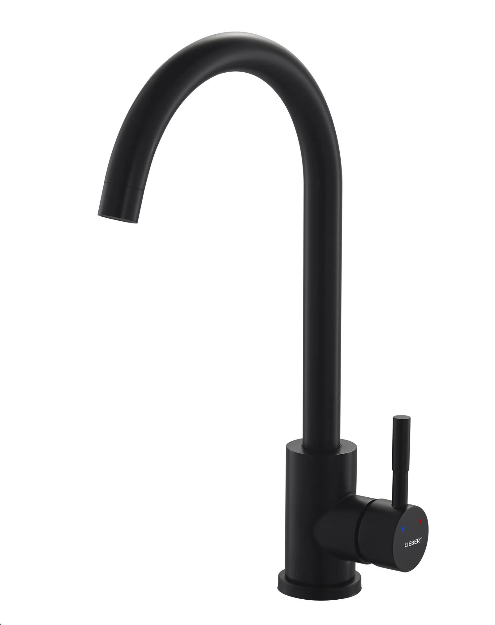 Серый металлик gebert GB14001 LOFT cмеситель для кухни, высокий излив, нержавеющая сталь