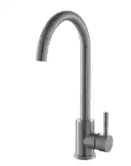 Серый металлик gebert GB14001 LOFT cмеситель для кухни, высокий излив, нержавеющая сталь