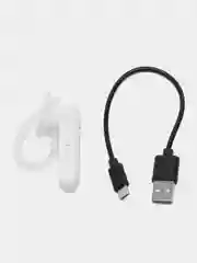 Белый гарнитура наушник беспроводная B4 PRO Bluetooth v5.3 для телефона русский язык уведомлений