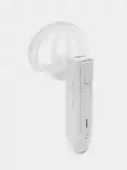 Белый гарнитура наушник беспроводная B4 PRO Bluetooth v5.3 для телефона русский язык уведомлений