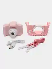 Розовый фотоаппарат детский цифровой