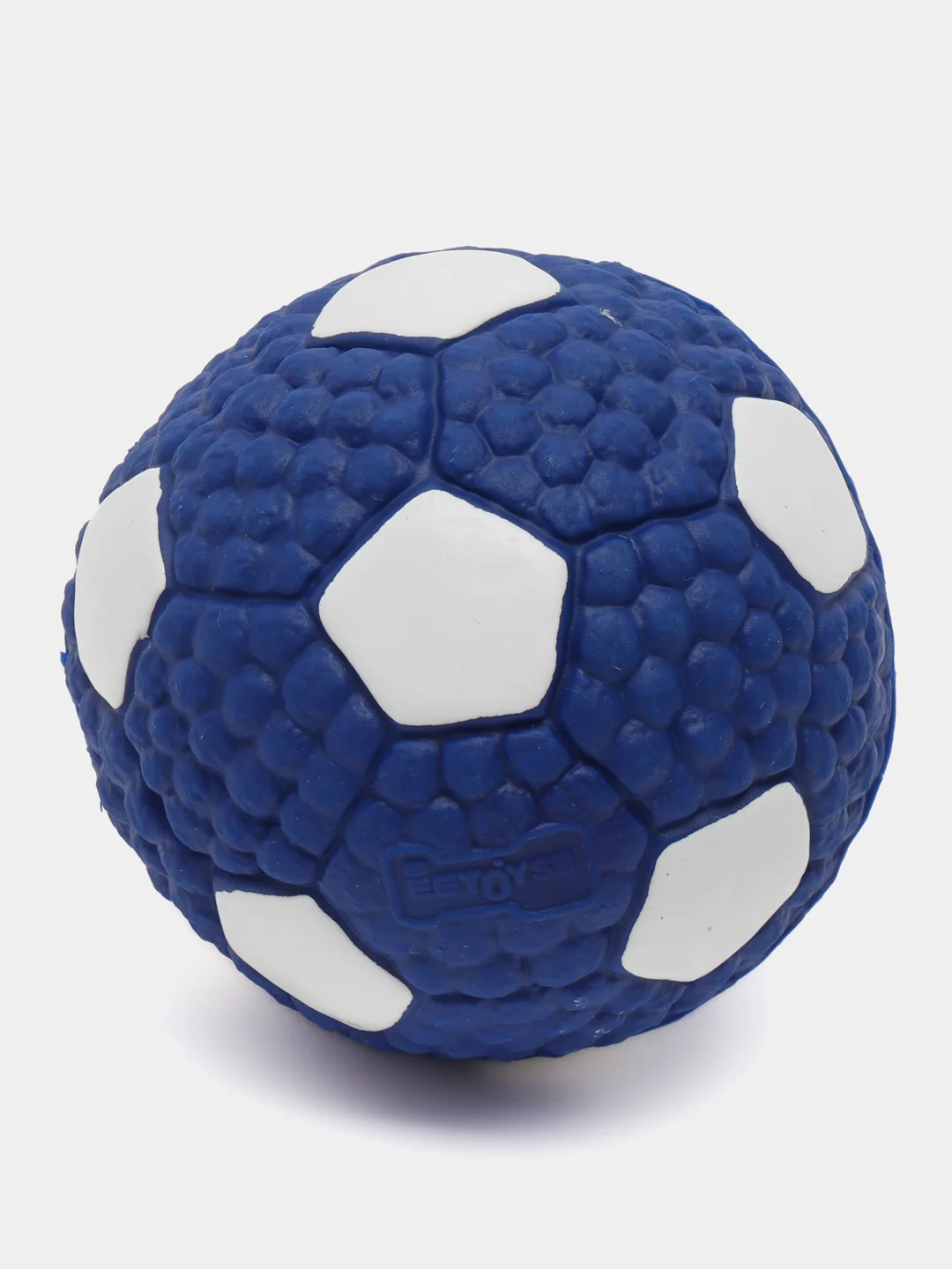 Синий игрушка мяч для собак 9,5см с пищалкой