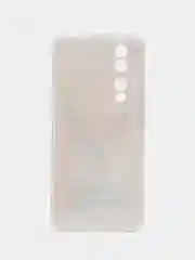 Оранжевый силиконовый чехол на Honor 90 (Хонор 90), прозрачный, с рисунком