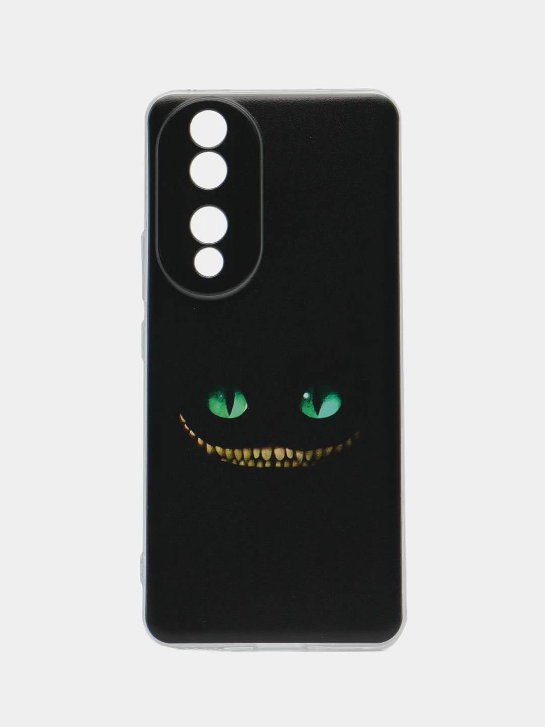 Черный силиконовый чехол на Honor 90 (Хонор 90), прозрачный, с рисунком