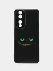 Черный силиконовый чехол на Honor 90 (Хонор 90), прозрачный, с рисунком