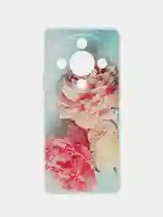 Конфетный силиконовый чехол на Honor X9B (Хонор X9B), прозрачный, с рисунком, защита камеры