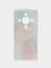 Конфетный силиконовый чехол на Honor X9B (Хонор X9B), прозрачный, с рисунком, защита камеры