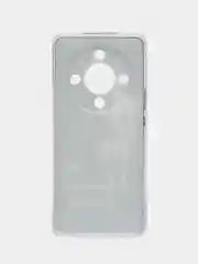 Оливковый силиконовый чехол на Honor X9B (Хонор X9B), прозрачный, с рисунком, защита камеры