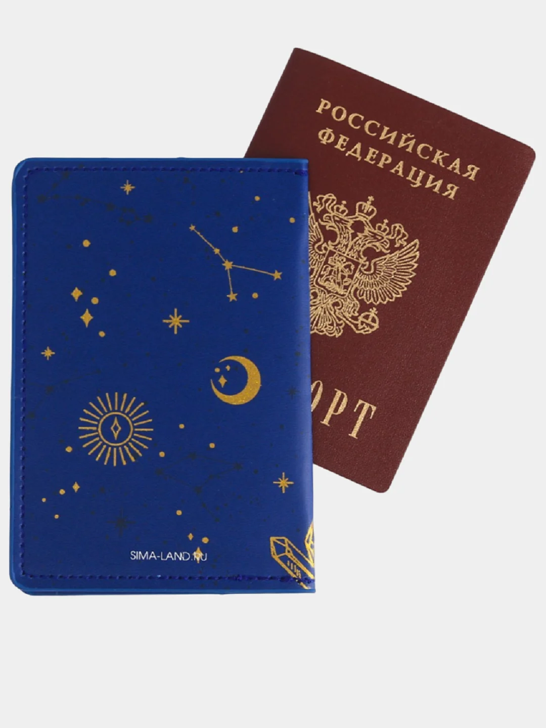 Синий обложка на паспорт, обложка для паспорта