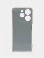 Хаки чехол на Tecno Spark 10 Pro (Текно Спарк 10 Про), прозрачный, с рисунком, защита камеры
