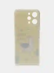 Горчичный силиконовый чехол на Xiaomi Redmi 12 (Редми 12), прозрачный, с рисунком, защита камеры