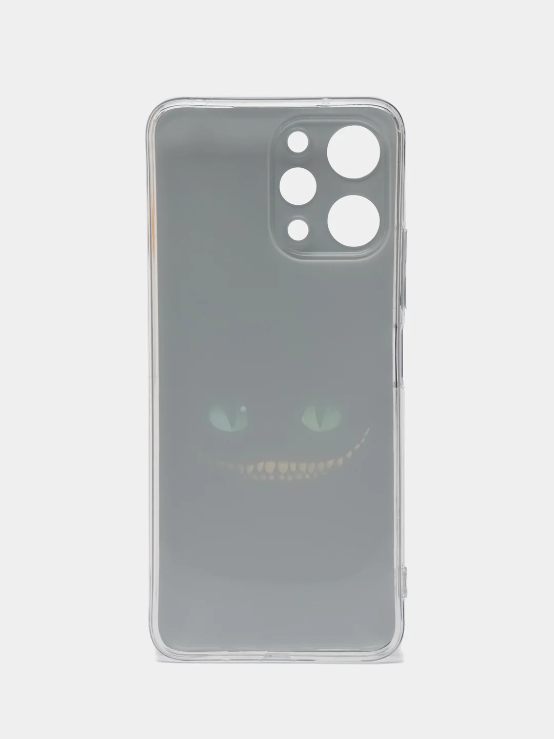 Черный силиконовый чехол на Xiaomi Redmi 12 (Редми 12), прозрачный, с рисунком, защита камеры