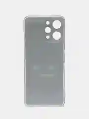 Черный силиконовый чехол на Xiaomi Redmi 12 (Редми 12), прозрачный, с рисунком, защита камеры