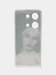 Бронзовый чехол на Xiaomi Redmi Note 13 Pro 4G/Poco M6 Pro 4G, прозрачный, с рисунком, защита камеры