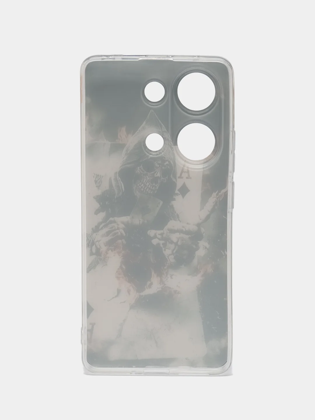 Песочный хаки чехол на Xiaomi Redmi Note 13 Pro 4G/Poco M6 Pro 4G, прозрачный, с рисунком, защита камеры