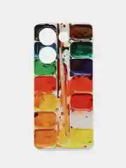 Бордовый чехол на Tecno Camon 20/20 Pro 4G (Текно Камон 20/20 Про 4G), с рисунком, защита камеры