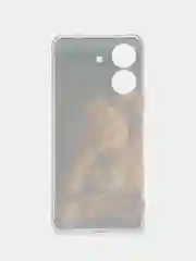 Светло-бежевый силиконовый чехол на Xiaomi Redmi 13C/Poco C65 (Сяоми Редми 13C/Поко С65), с рисунком