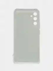 Хаки чехол на Samsung Galaxy A34 5G (Самсунг A34), прозрачный, с рисунком, защита камеры