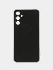 Хаки чехол на Samsung Galaxy A34 5G (Самсунг A34), прозрачный, с рисунком, защита камеры