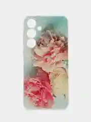 Конфетный силиконовый чехол на Samsung Galaxy A15 / Самсунг А15 прозрачный, с принтом, защита камеры
