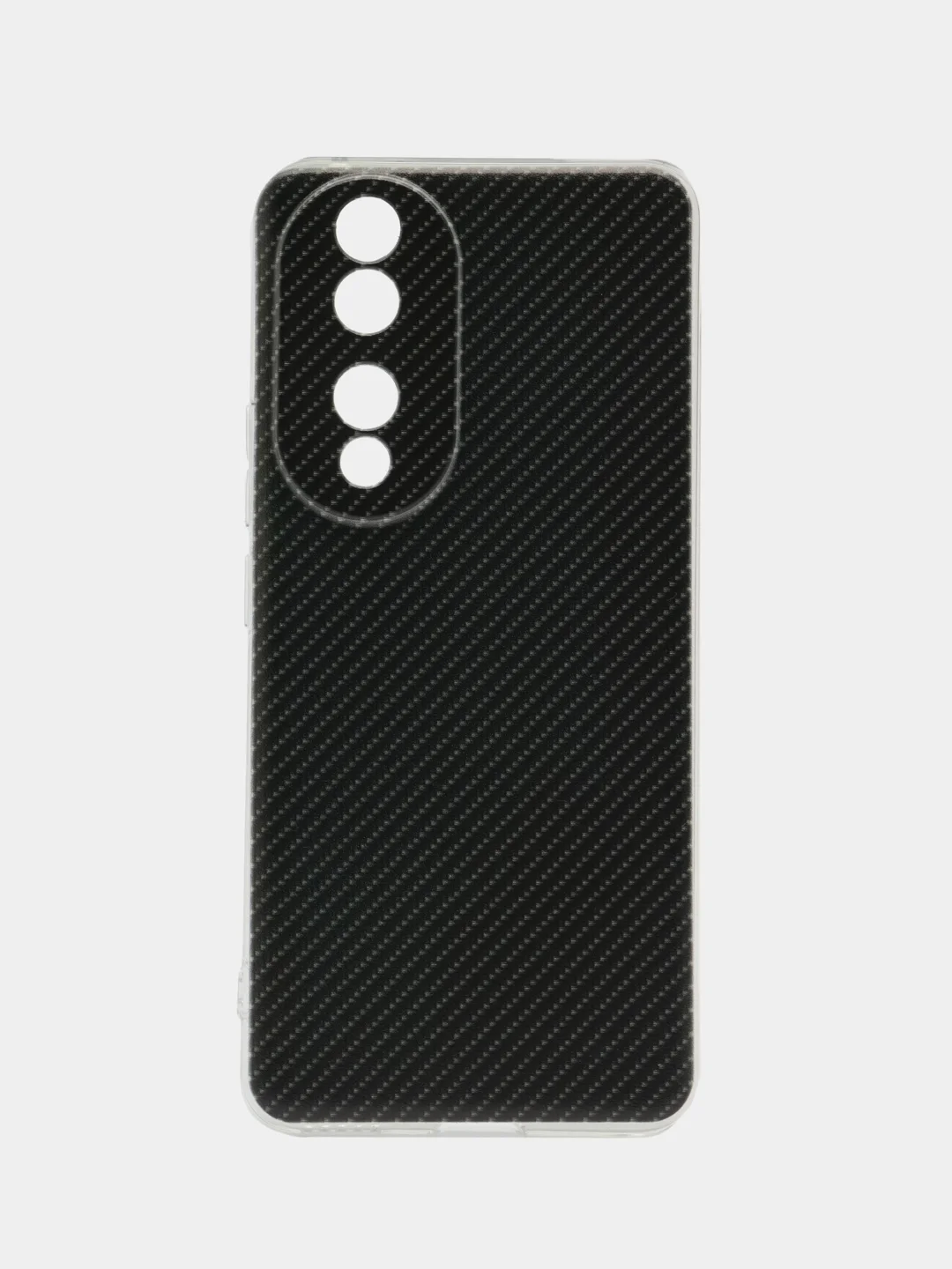 Хаки силиконовый чехол на Honor 90 (Хонор 90), прозрачный, с рисунком