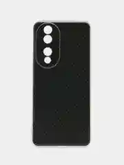Хаки силиконовый чехол на Honor 90 (Хонор 90), прозрачный, с рисунком