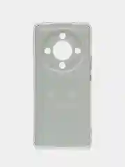 Черный силиконовый чехол на Honor X9B (Хонор X9B), прозрачный, с рисунком, защита камеры