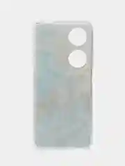 Голубой чехол на Honor X7B/90 Smart / Хонор X7B/90 Смарт прозрачный, с рисунком, защита камеры