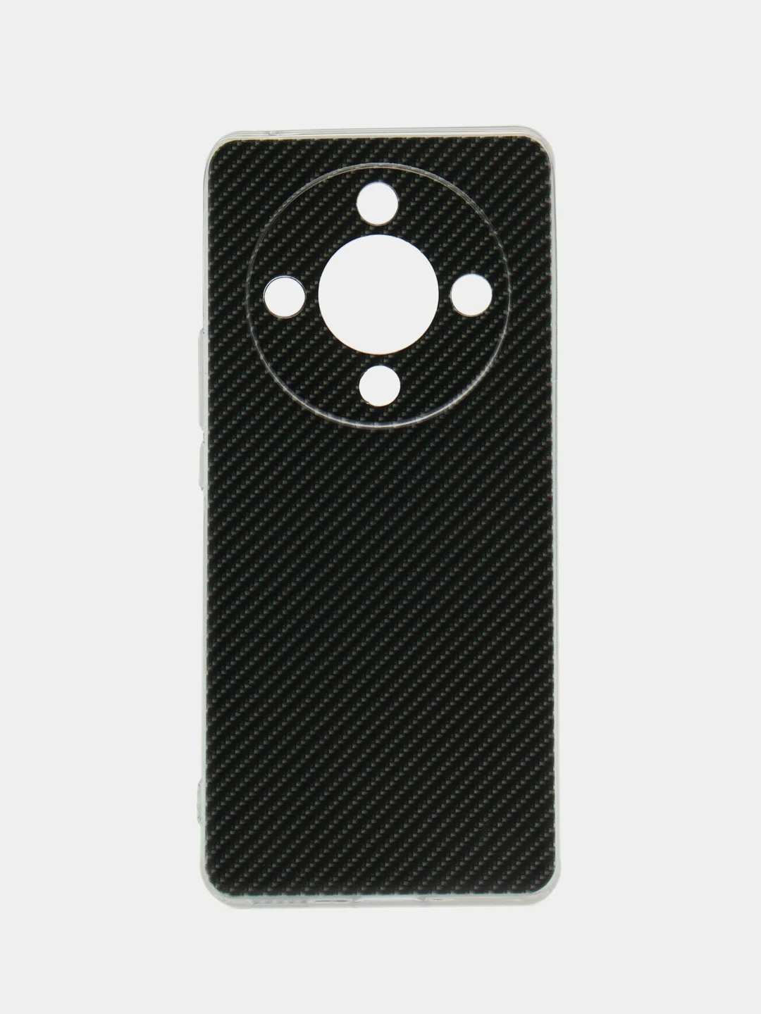 Хаки силиконовый чехол на Honor X9B (Хонор X9B), прозрачный, с рисунком, защита камеры