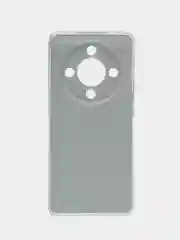 Хаки силиконовый чехол на Honor X9B (Хонор X9B), прозрачный, с рисунком, защита камеры