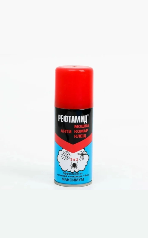 Аэрозоль "Рефтамид", 3 в 1, репеллент, 100 мл