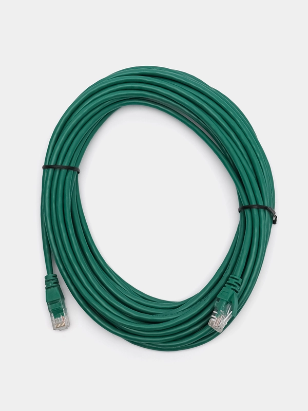 Патчкорд UTP кат.5E RJ-45 вилка <--> RJ-45 вилка, зеленый, 10 м.