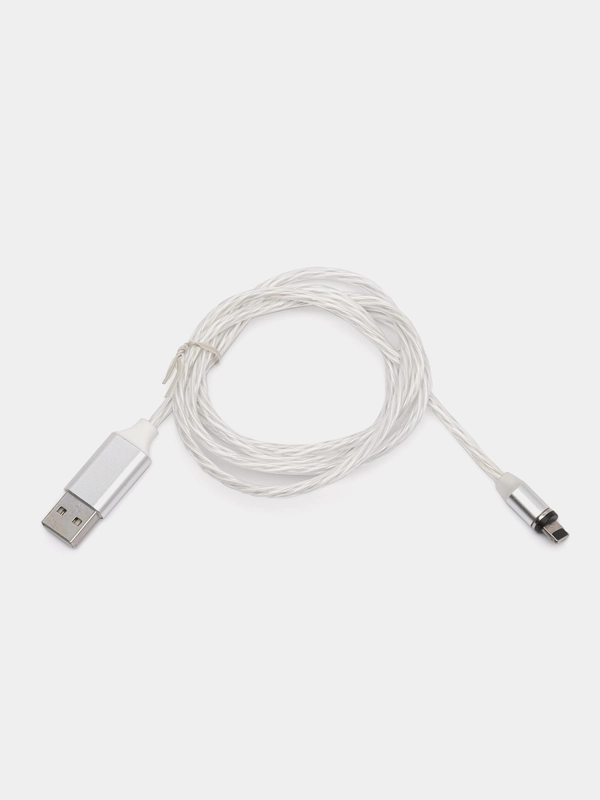 Магнитный кабель Pro Legend USB 2.0 A вилка <--> Lightning (iphone 5/6/7), белый 1 м.