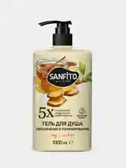 Гель для душа Sanfito Мед и имбирь, Увлажнение и тонизирование, 1 л