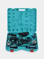 Набор инструментов Makita 4 в 1 шуруповерт,перфоратор, УШМ, гайковерт