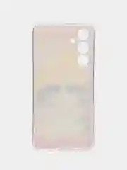 Желтый чехол на Samsung Galaxy A55 5G / Самсунг Галакси А55 5G прозрачный, с рисунком