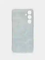 Бирюзовый чехол на Samsung Galaxy A55 5G / Самсунг Галакси А55 5G прозрачный, с рисунком