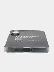 Тёмно-коричневый чехол на Samsung Galaxy A55 5G / Самсунг Галакси А55 5G прозрачный, с рисунком