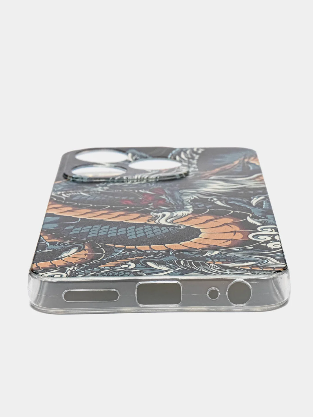 Манго чехол на Tecno Spark 10/10C (Текно Спарк 10/10С), прозрачный, с рисунком, защита камеры