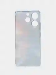 Угольный чехол на Tecno Spark 10 Pro (Текно Спарк 10 Про), прозрачный, с рисунком, защита камеры
